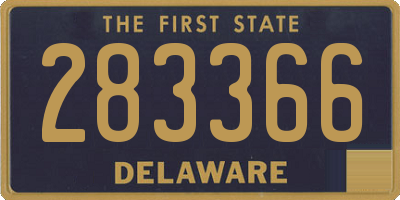 DE license plate 283366