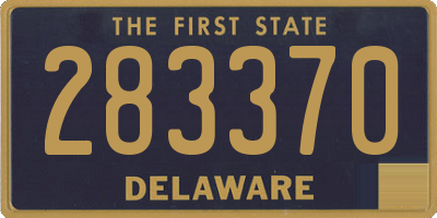 DE license plate 283370