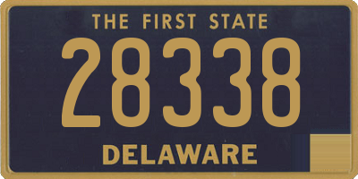 DE license plate 28338