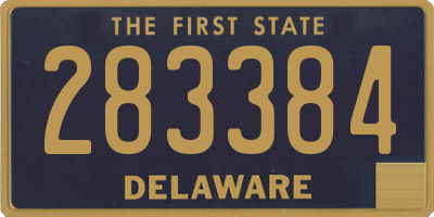DE license plate 283384