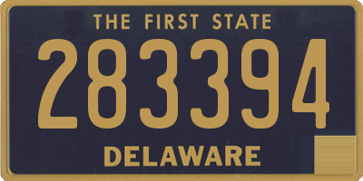 DE license plate 283394