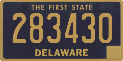 DE license plate 283430