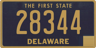 DE license plate 28344