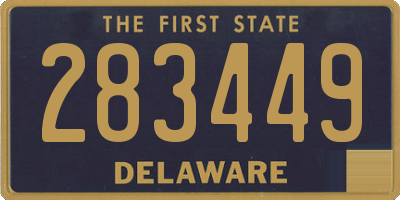 DE license plate 283449