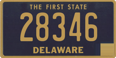 DE license plate 28346
