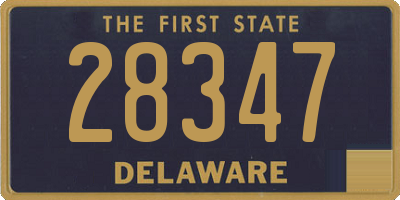 DE license plate 28347