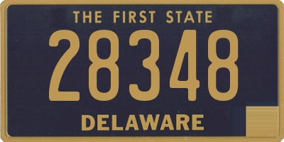 DE license plate 28348