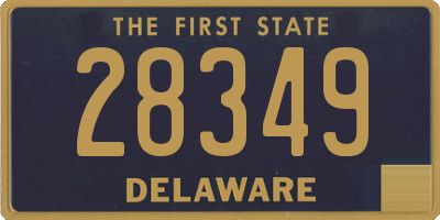 DE license plate 28349