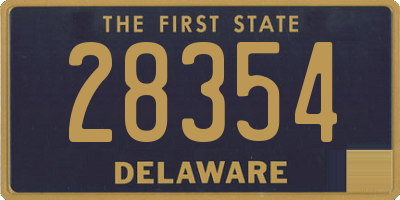 DE license plate 28354