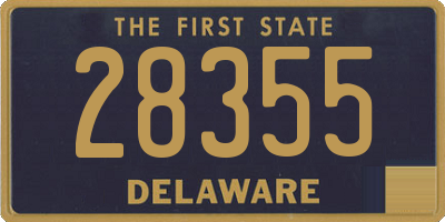 DE license plate 28355