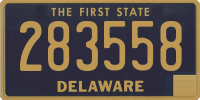 DE license plate 283558