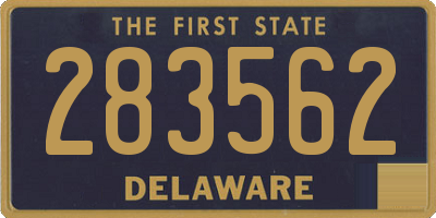 DE license plate 283562