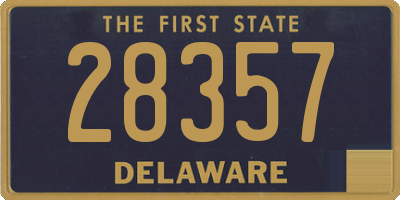 DE license plate 28357