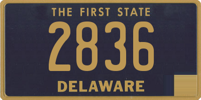DE license plate 2836