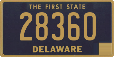 DE license plate 28360
