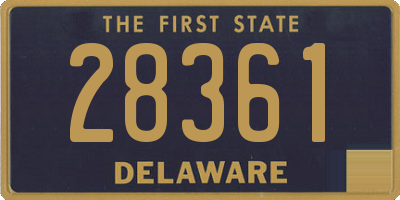 DE license plate 28361