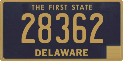 DE license plate 28362