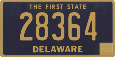 DE license plate 28364