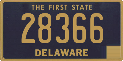 DE license plate 28366