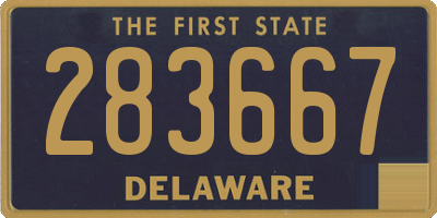 DE license plate 283667