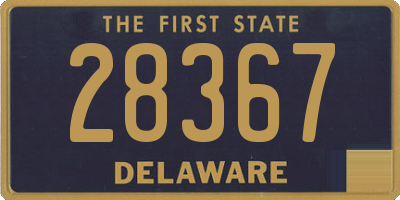 DE license plate 28367