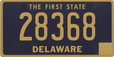 DE license plate 28368