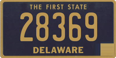 DE license plate 28369