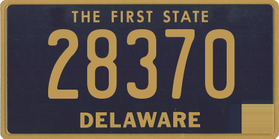 DE license plate 28370