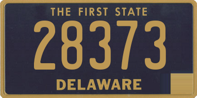 DE license plate 28373