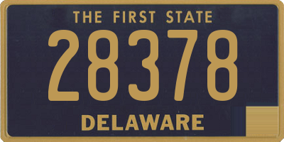 DE license plate 28378