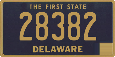 DE license plate 28382