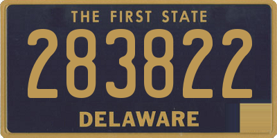 DE license plate 283822