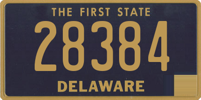DE license plate 28384