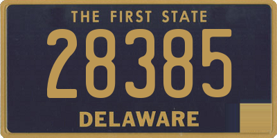 DE license plate 28385