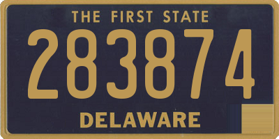 DE license plate 283874