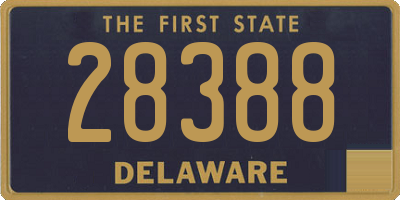 DE license plate 28388
