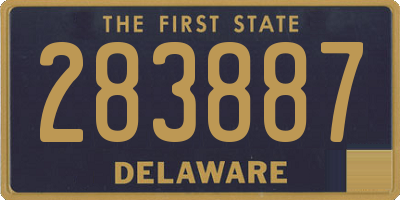 DE license plate 283887