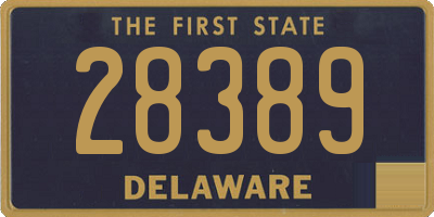 DE license plate 28389