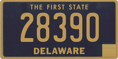 DE license plate 28390