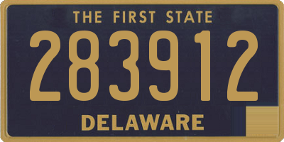 DE license plate 283912