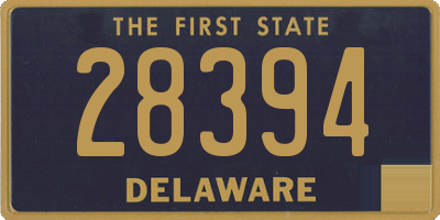 DE license plate 28394