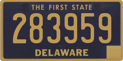 DE license plate 283959