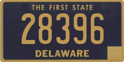 DE license plate 28396