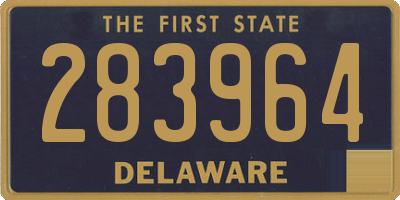 DE license plate 283964