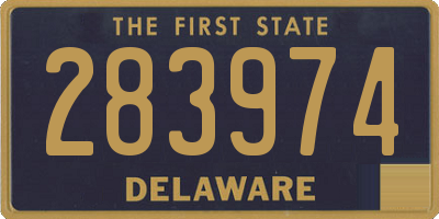 DE license plate 283974