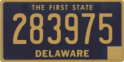 DE license plate 283975