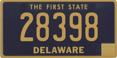DE license plate 28398