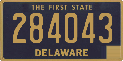 DE license plate 284043