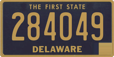 DE license plate 284049