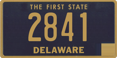 DE license plate 2841